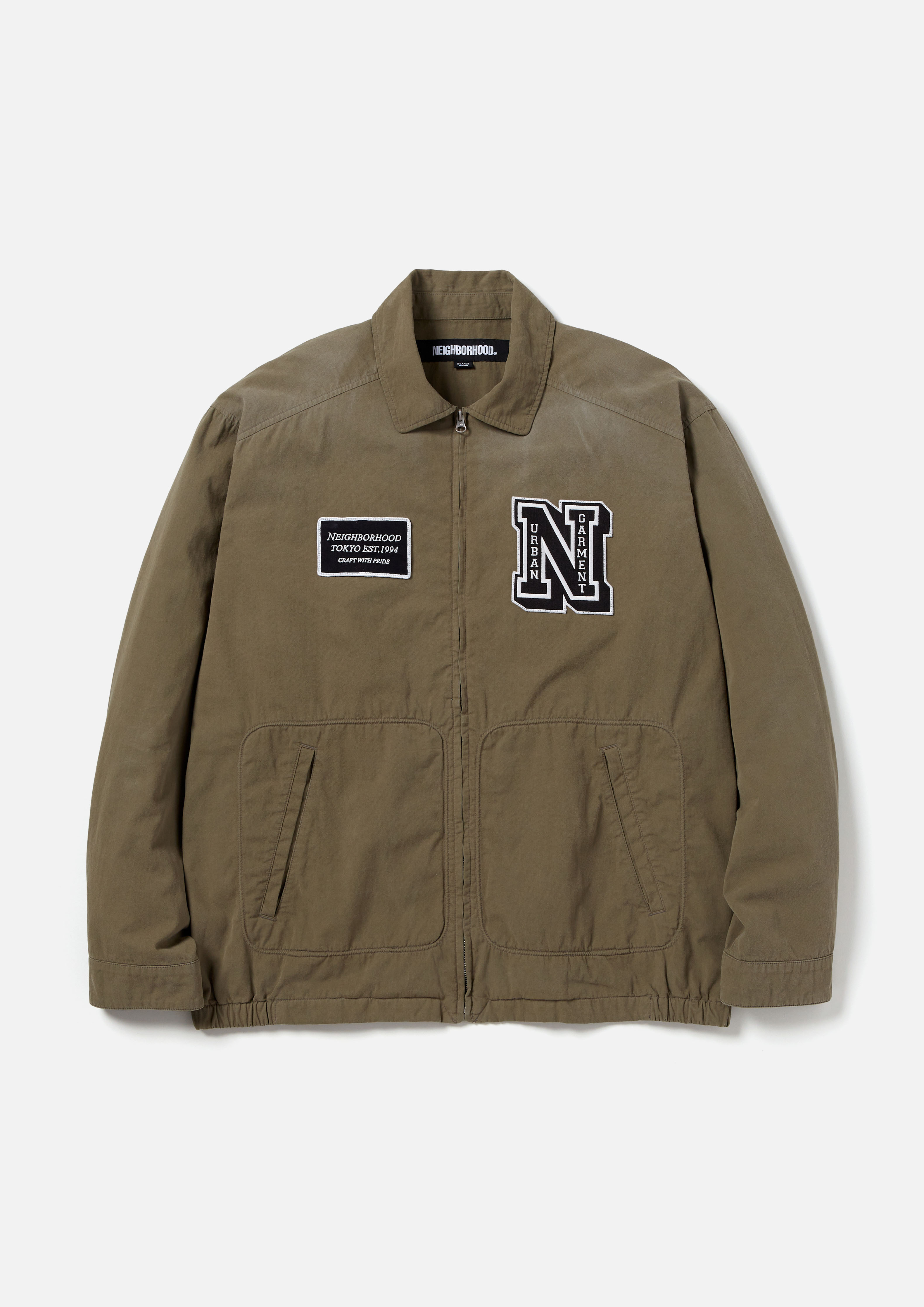 WASHED ZIP WORK JACKET