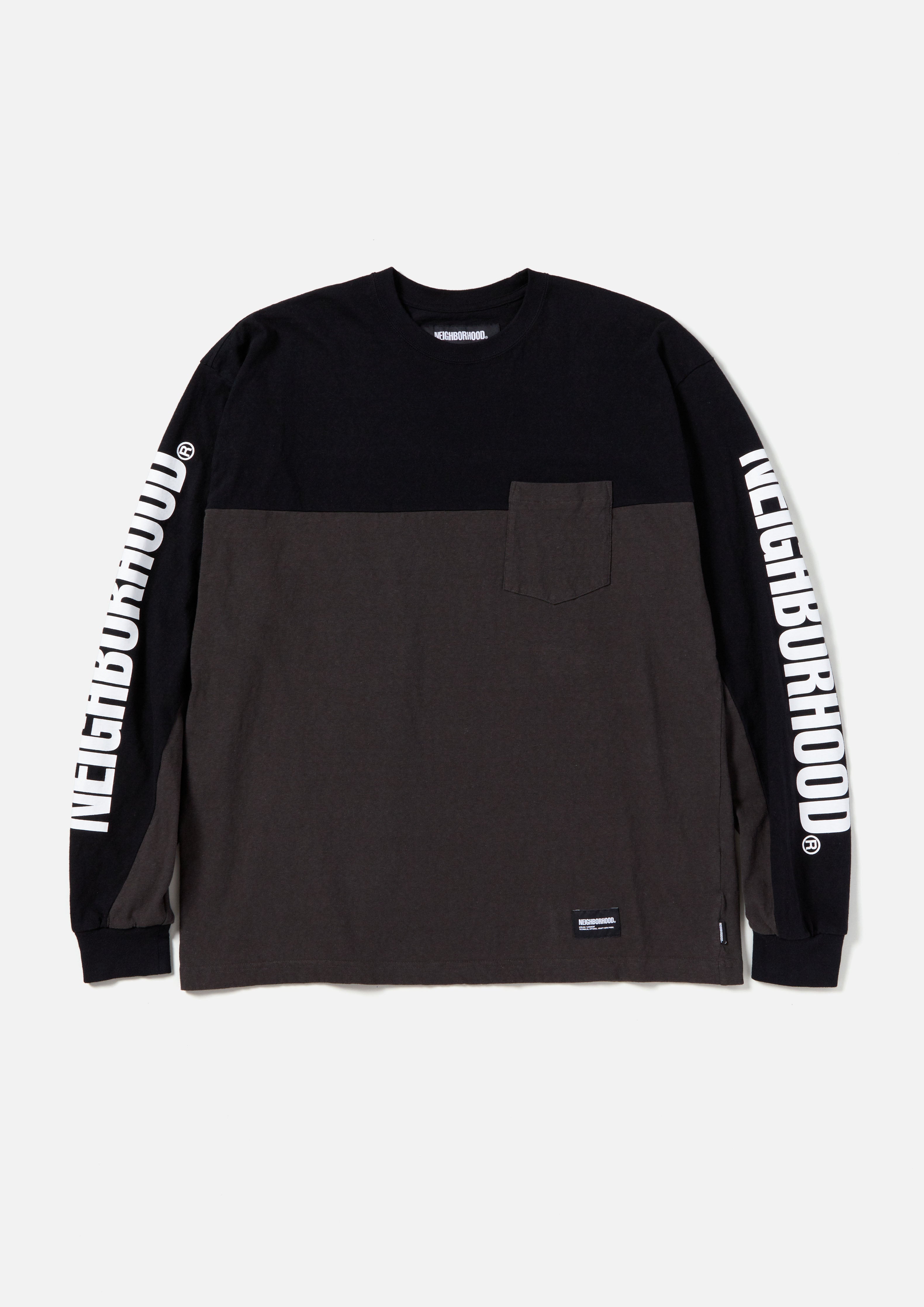 BICOLOR CREWNECK LS