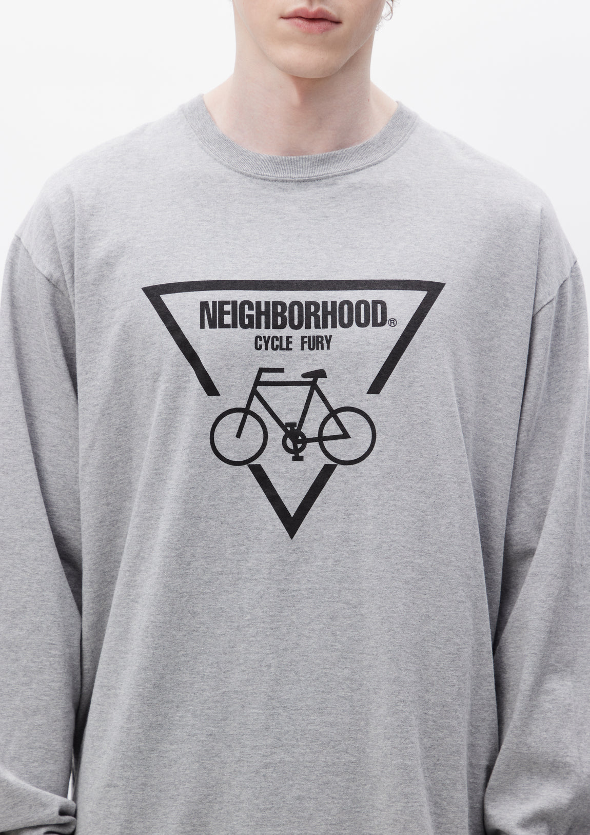 NEIGHBORHOOD NH . TEE LS-3 NAVY M-