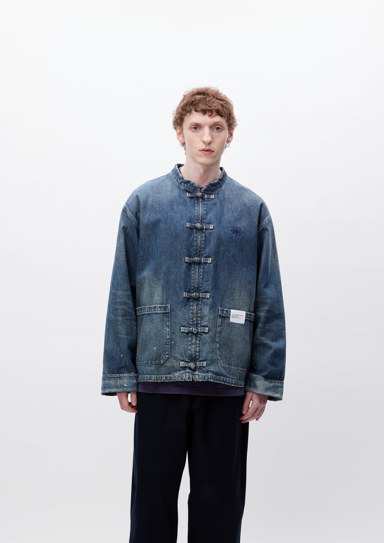 WASHED DENIM KF JACKET