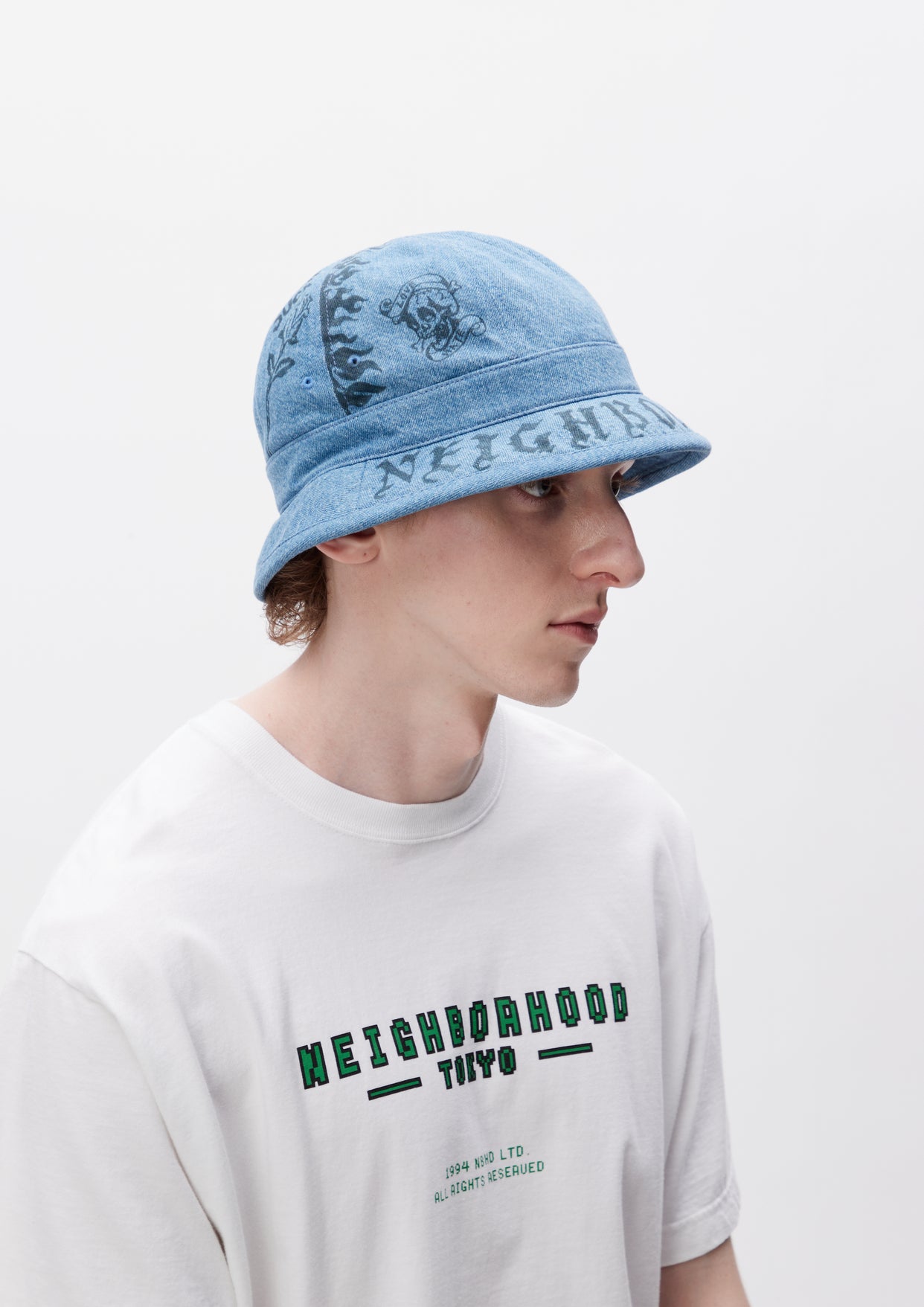 FADE DENIM BALL HAT