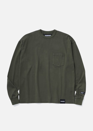 トップス NEIGHBORHOOD BORDER CREWNECK SS OLIVE L Neighborhood-Pigment-Dyerd-