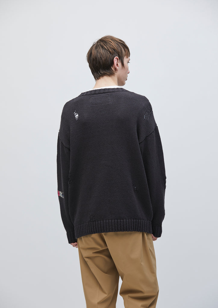 【超美品】NEIGHBORHOOD BORDER CREWNECK 24SS 24SS NEIGHBORHOOD BORDER CREWNECK