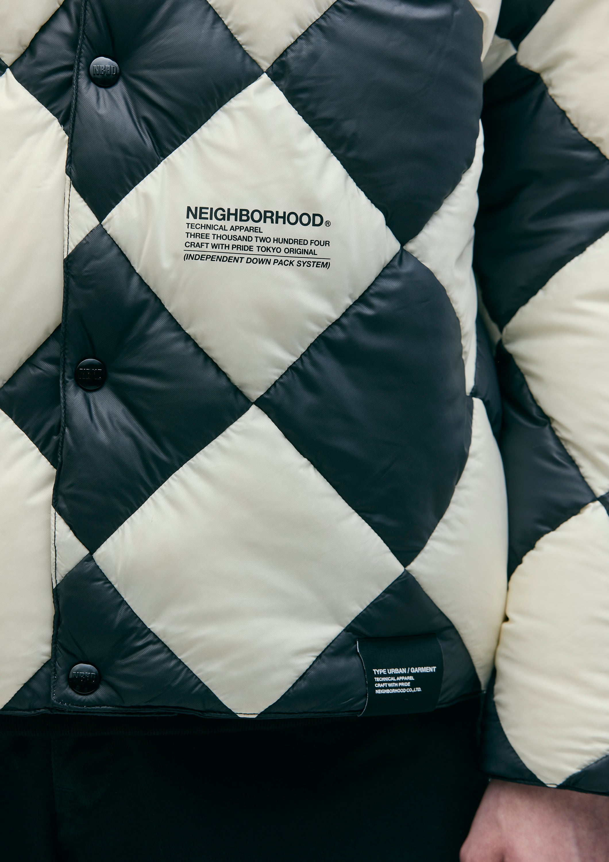 CHECKER DOWN JACKET